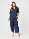Clarity 'Pant Detail Top Stitch' - Navy