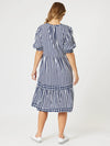 Threadz 'Harlequin Dress' - Navy/White Stripe