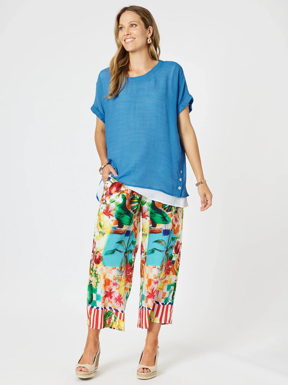 Clarity 'Palma Top' - Blue/White