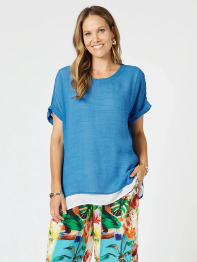 Clarity 'Palma Top' - Blue/White