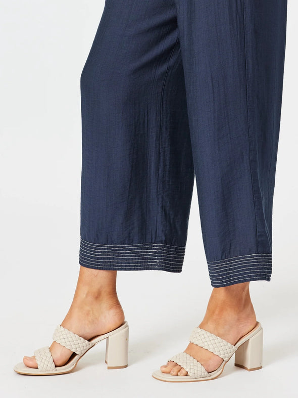 Clarity 'Pant Detail Top Stitch' - Navy
