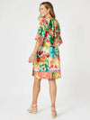 Clarity 'Positano Dress' - Orange Multi