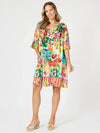 Clarity 'Positano Dress' - Orange Multi