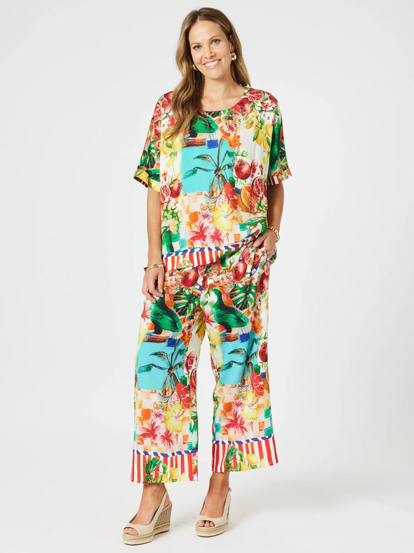 Clarity 'Positano Pant' - Orange Multi