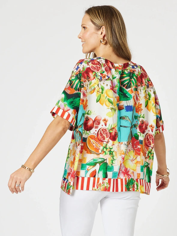Clarity 'Positano Shell Top' - Orange MUlti