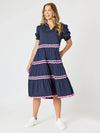 Threadz 'Ric Rac Dress' - Navy