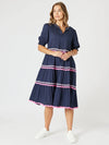 Threadz 'Ric Rac Dress' - Navy