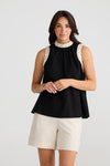 Brave + True 'Kelley Top' - Black-Natural