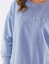 Foxwood 'Washed Simplified Crew'  - Washed Blue