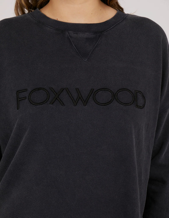 Foxwood 'Washed Simplified Crew'  - Washed Navy