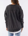 Foxwood 'Washed Simplified Crew'  - Washed Black