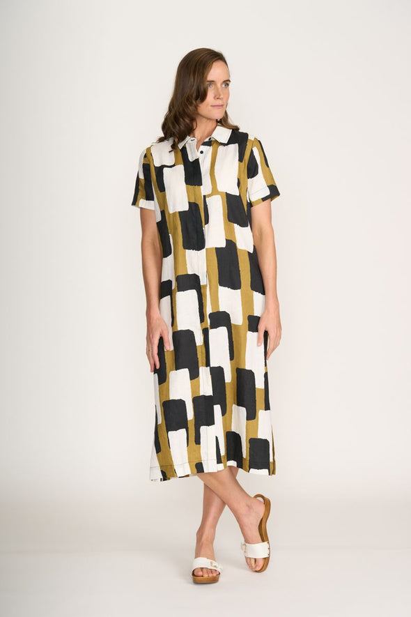 Foil 'Advance Interaction Midi Dress' - Art Box