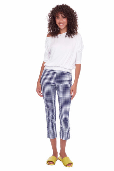 UP '68102 Pant' - Blue Gingham