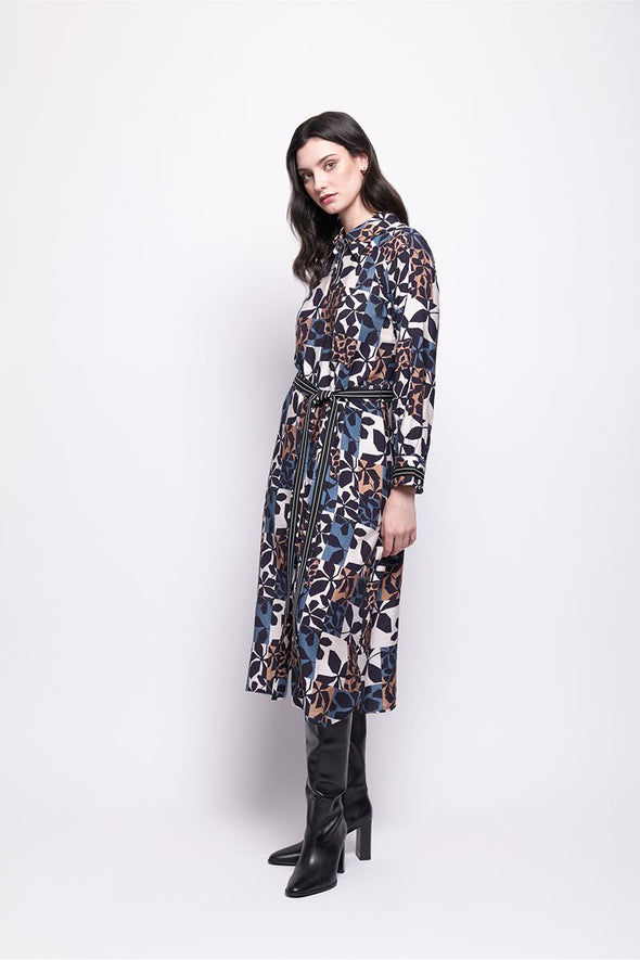 Foil '8105 On the Strip Shirt Dress' - New Leaf