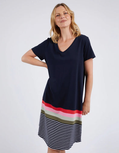 Elm 'Terra Tee Dress' - Navy