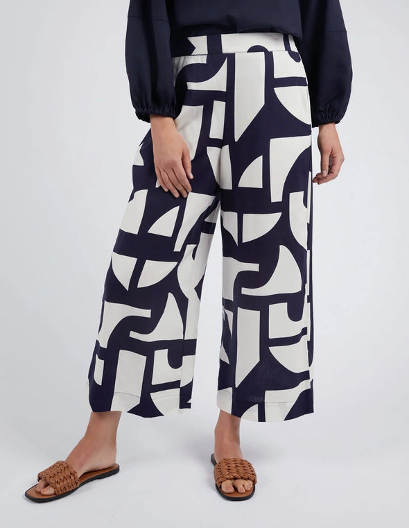 ELM 'Dali Abstract Pant' - Midnight Abstract