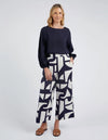 ELM 'Dali Abstract Pant' - Midnight Abstract