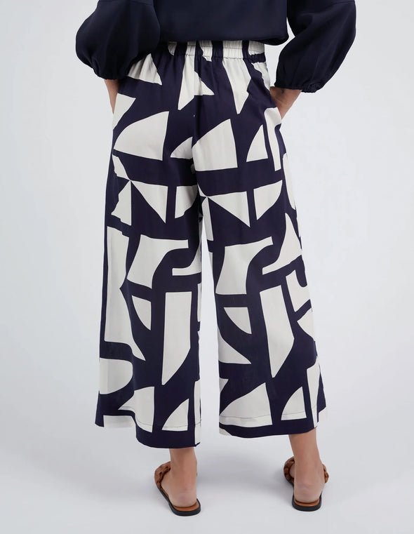 ELM 'Dali Abstract Pant' - Midnight Abstract