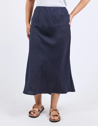 ELM 'Eleni Skirt Midi' - Navy