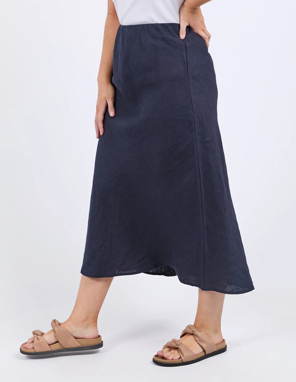 ELM 'Eleni Skirt Midi' - Navy