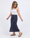 ELM 'Eleni Skirt Midi' - Navy