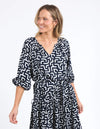 ELM 'Gemma Geo Dress' - Navy Geo Print