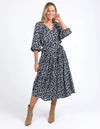 ELM 'Gemma Geo Dress' - Navy Geo Print