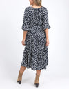 ELM 'Gemma Geo Dress' - Navy Geo Print