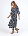 ELM 'Gemma Geo Dress' - Navy Geo Print