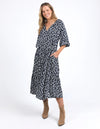 ELM 'Gemma Geo Dress' - Navy Geo Print
