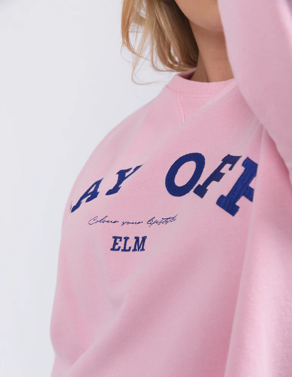 ELM 'Day Off Crew' - Soft Pink
