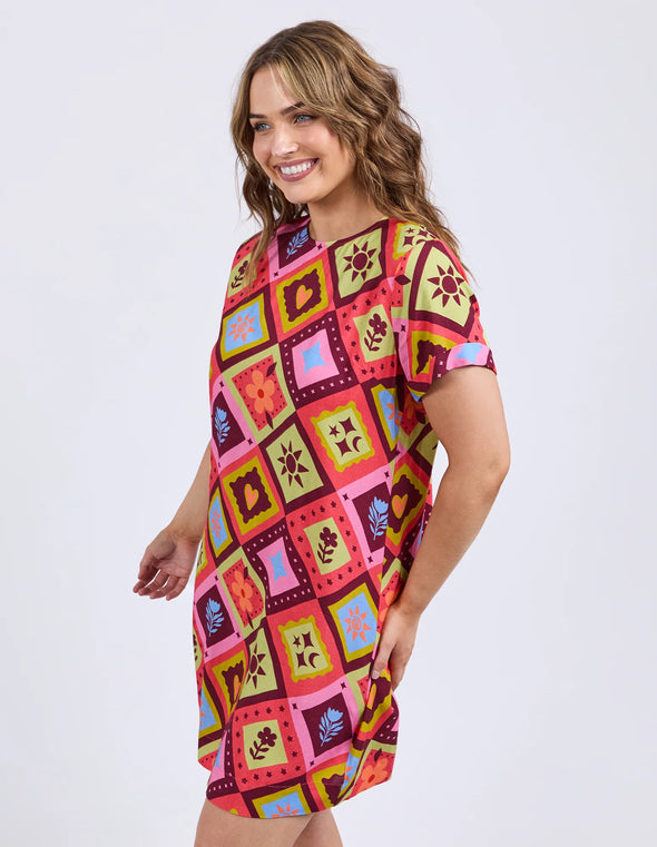 ELM 'Rhode Dress'- Geo print