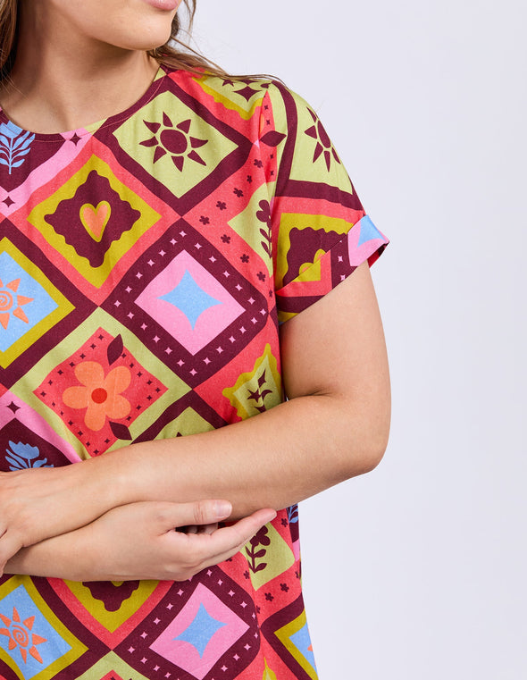 ELM 'Rhode Dress'- Geo print