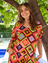 ELM 'Rhode Top'- Geo Print
