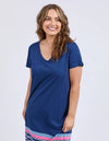 ELM 'Sylvia Tee Dress' - Blues