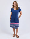 ELM 'Sylvia Tee Dress' - Blues