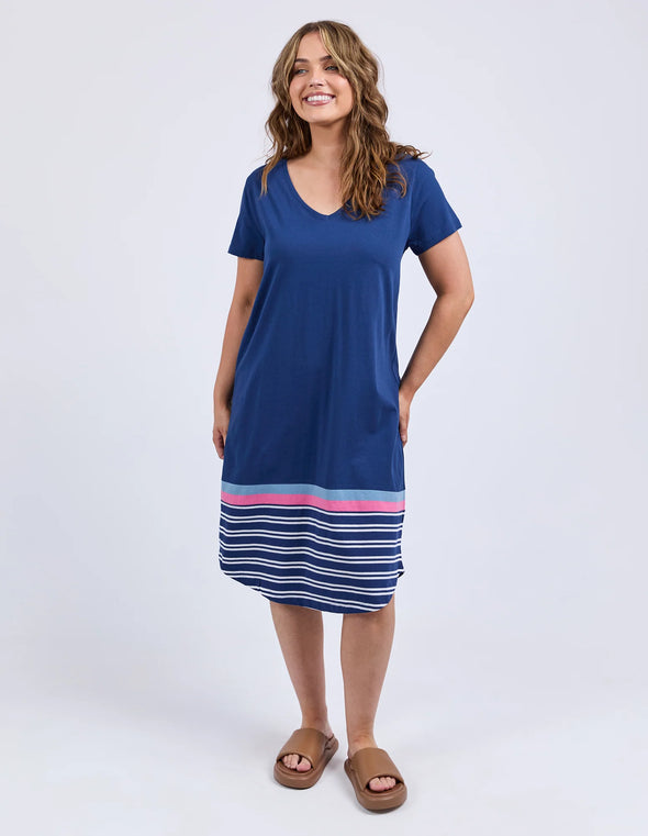 ELM 'Sylvia Tee Dress' - Blues