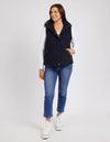 ELM 'Cord Puffer Vest' - Navy