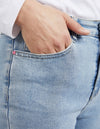 ELM 'Ada Straight Leg Jean' - Light Blue Wash