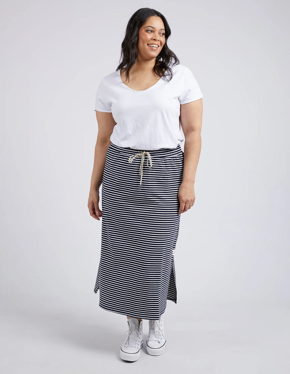 Elm 'Travel Stripe Skirt' - Navy