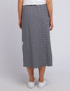 ELM - 'Travel Skirt' - Navy White Stripe