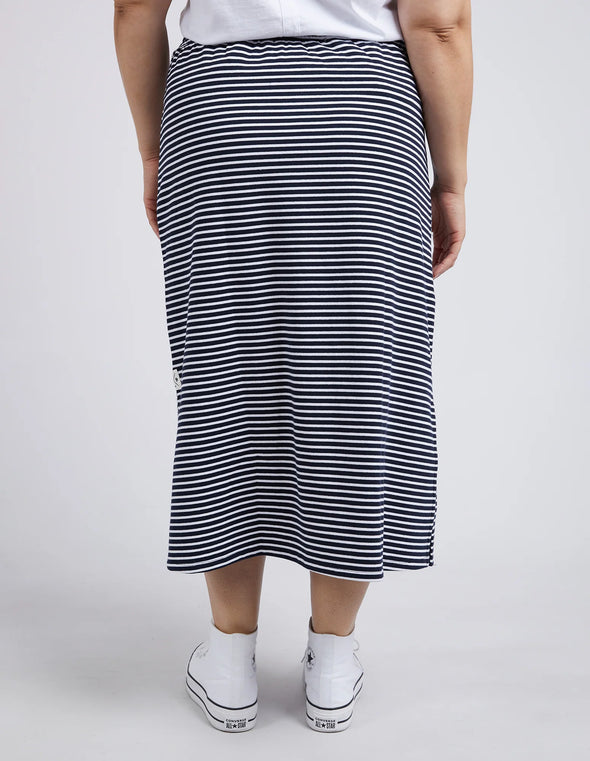 Elm 'Travel Stripe Skirt' - Navy