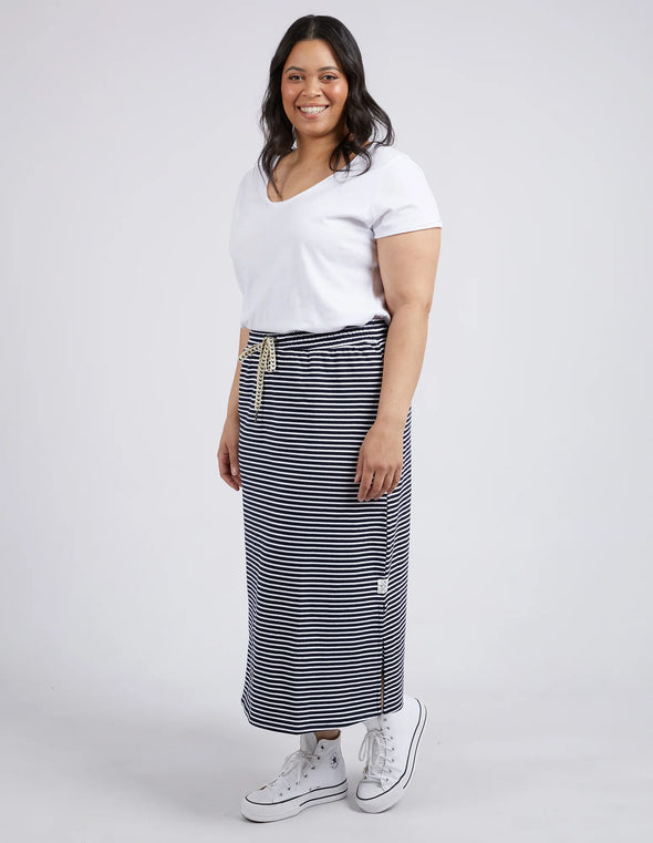 Elm 'Travel Stripe Skirt' - Navy