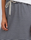 ELM - 'Travel Skirt' - Navy White Stripe