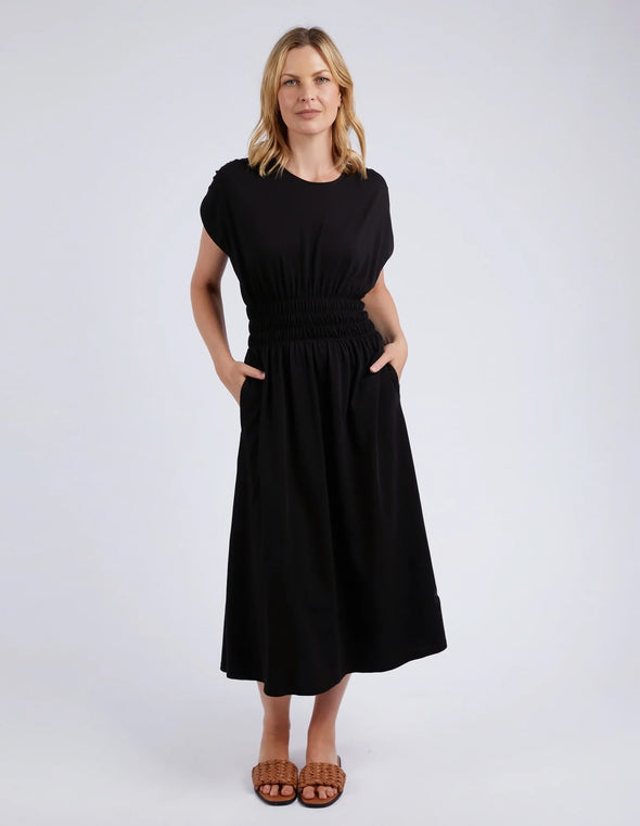 ELM 'Nelle Midi Dress' - Black