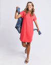 ELM 'Aiden Dress' - Cayenne Red
