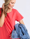 ELM 'Aiden Dress' - Cayenne Red