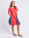 ELM 'Aiden Dress' - Cayenne Red
