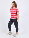 ELM 'Spritz Tee Striped' - Cayene Rose Stripe