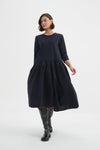 Tirelli 'Drop Waist Combi Dress' - Navy